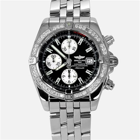 breitling chronomat certifie a13356|Breitling Chronomat evolution diamond bezel.